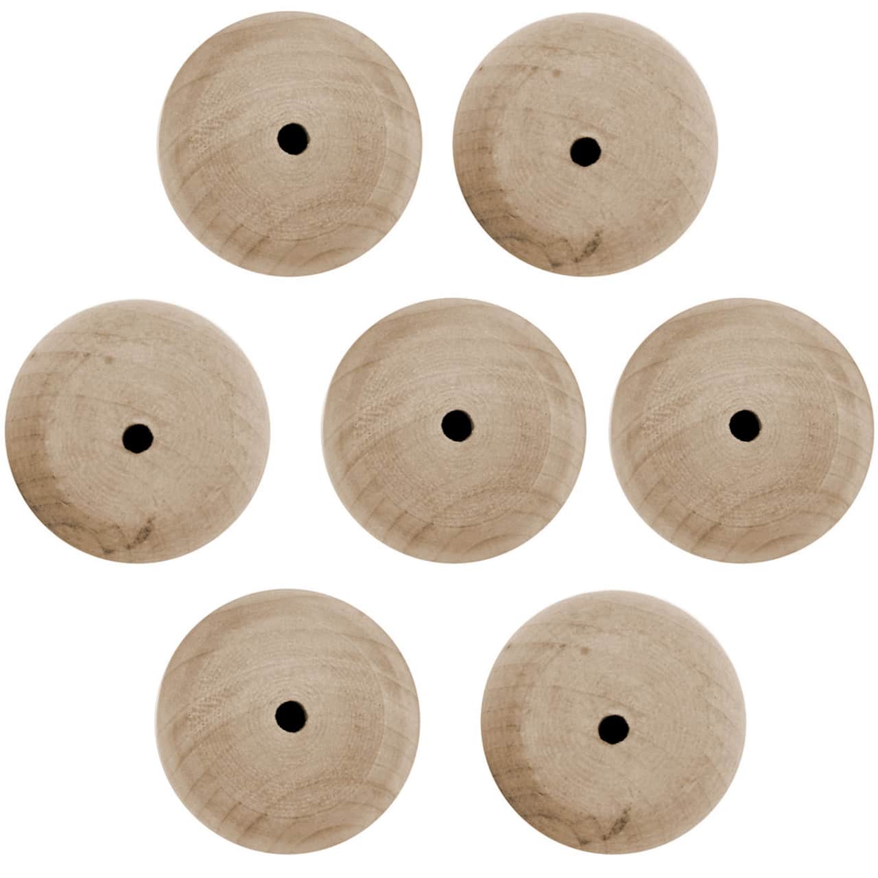 6 Packs: 7 ct. (42 total) 1.5&#x22; Wood Doll Heads by Make Market&#xAE;